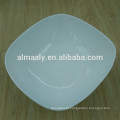 Hot-selling puro branco cerâmica china utensílios de mesa 7.5 8 prato de arroz placa de frutas de cerâmica